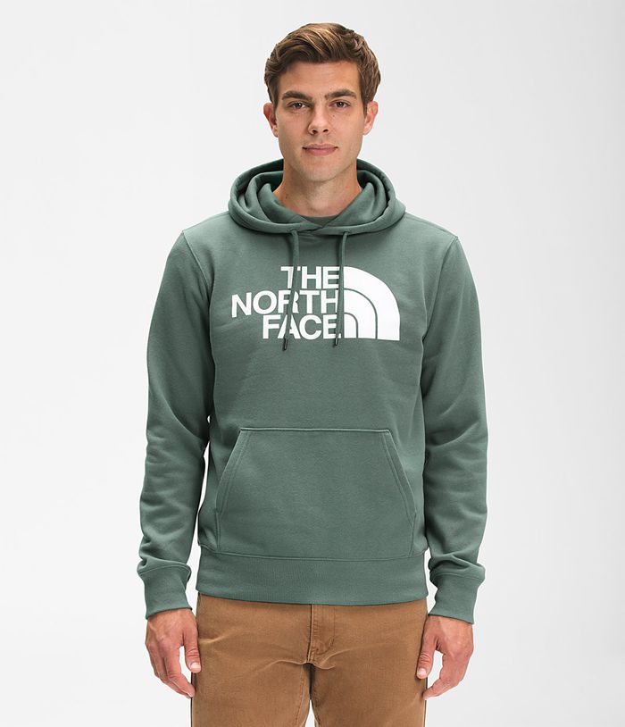 The North Face Mens Hoodie Half Dome Pullover 378WHAKFG - Green